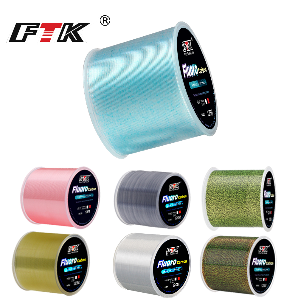 Fluorocarbon Line - FTK 120m ligne de pêche Invisible